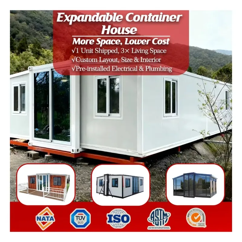Customized Expandable Container House Manufacturer China 3 In 1 Expandable Container House Modular Steel Structure For Residenti