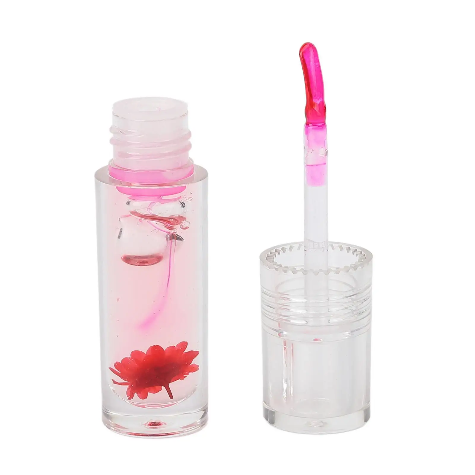 Color Changing Lip Gloss Oil - 0.13oz Moisturizing Flower Lip Oil for Dryness & Dead Skin Repair