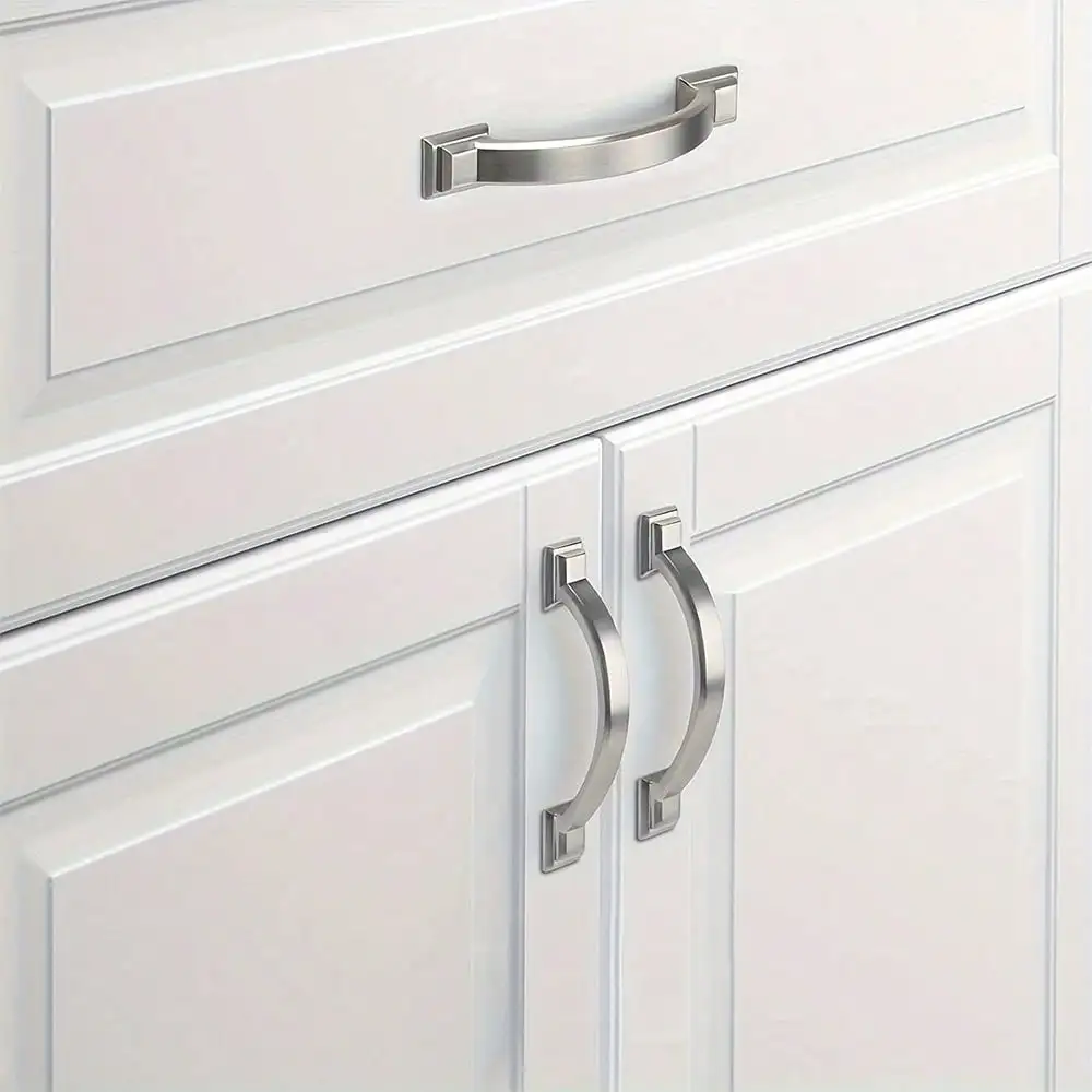 2 Piece Arched Cabinet Handles and Drawer Pulls - Suitable for Kitchen, Bathroom, Cabinets, Vanity