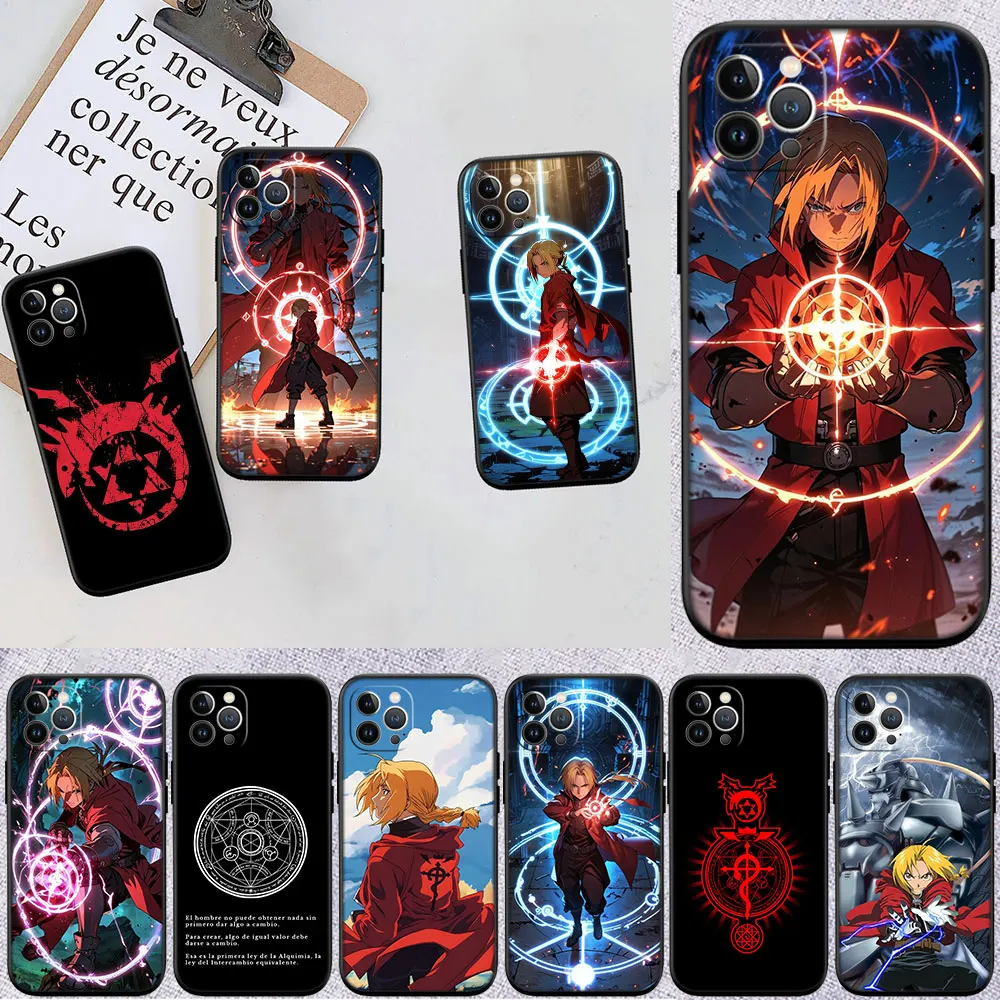 Capa ix12 f-fullmetal alchemist para samsung note 8 9 10 20 ultra lite plus a03 a06 a16 a11 m21 m35 a72 s25 core pro quantum 2