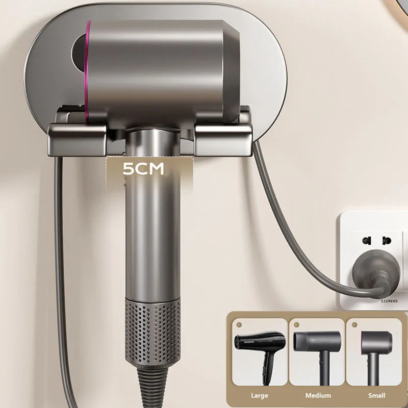 حامل مجفف الشعر، حامل مجفف الحائط، حامل فرد الشعر، صندوق منظم، حامل منفاخ المرحاض، ملحقات الحمام