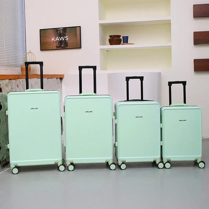 Aluminum Frame Rolling Suitcase Student Large Capacity Fashion Trolley Case Business Boarding Box Travel Spinner Luggage