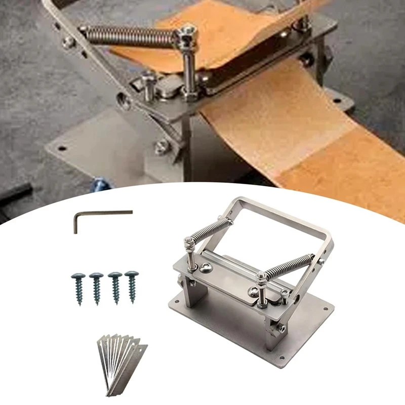 ABNO-Manual Leather Thinning Machine Peeling Machine Leather Scraping Tool Cowhide Material Thinning Knife Thinning Tool