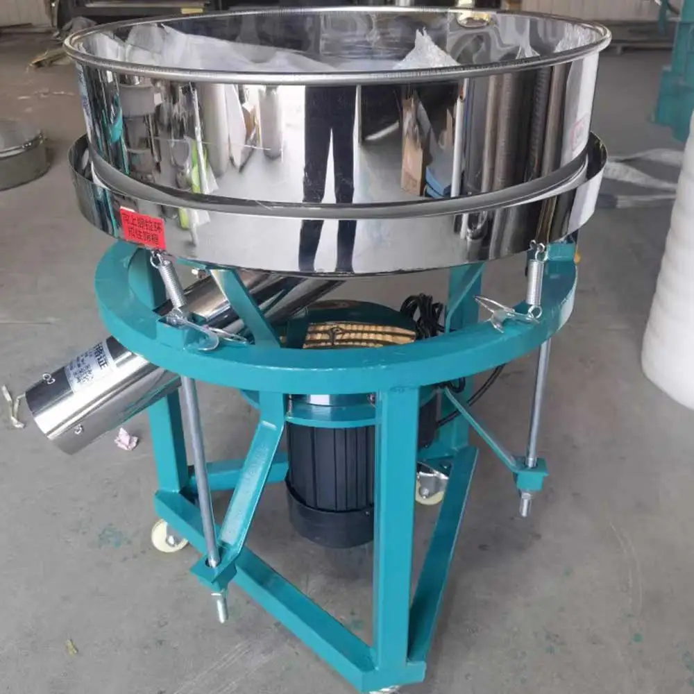 Flour Sifter Powder Vibrating Screen Food Vibrating Screen Rotary Electric Sieve Stainless Steel 1500W 50CM