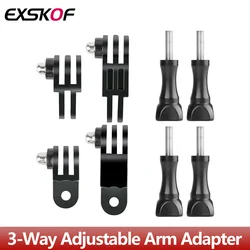 3-Way Adjustable Extension Arm Adapter For GoPro Hero 13 12 11 10 9 8 Insta360 X4 X2 X3 DJI Osmo Action 5 4 3 Camera Accessories