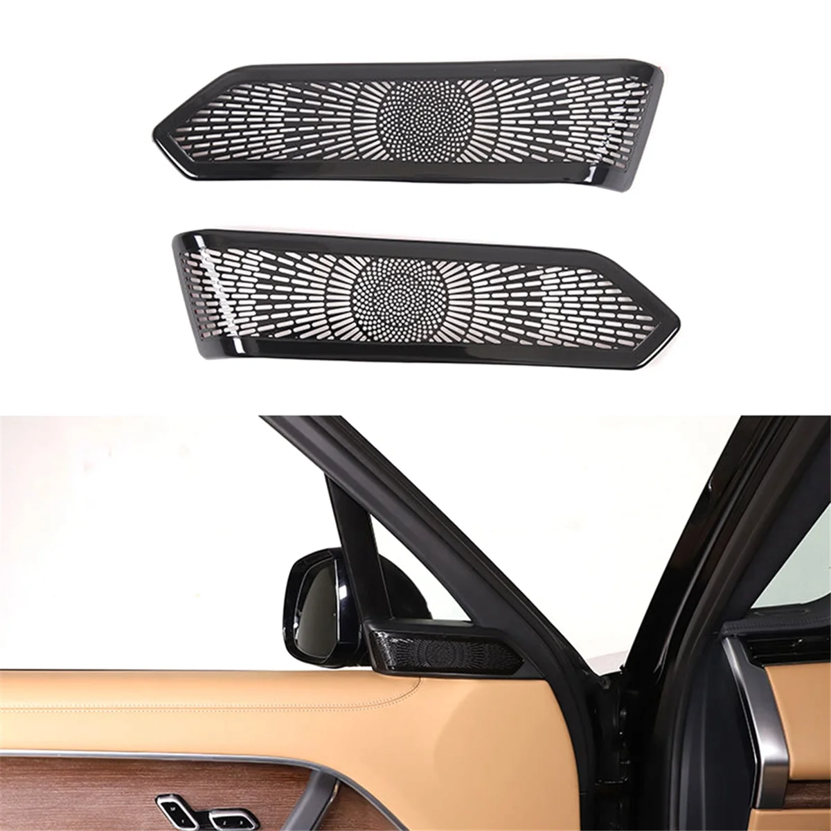 Autocollant décoratif de couverture de haut-parleur de porte, Range Rover Vogue L460 2023