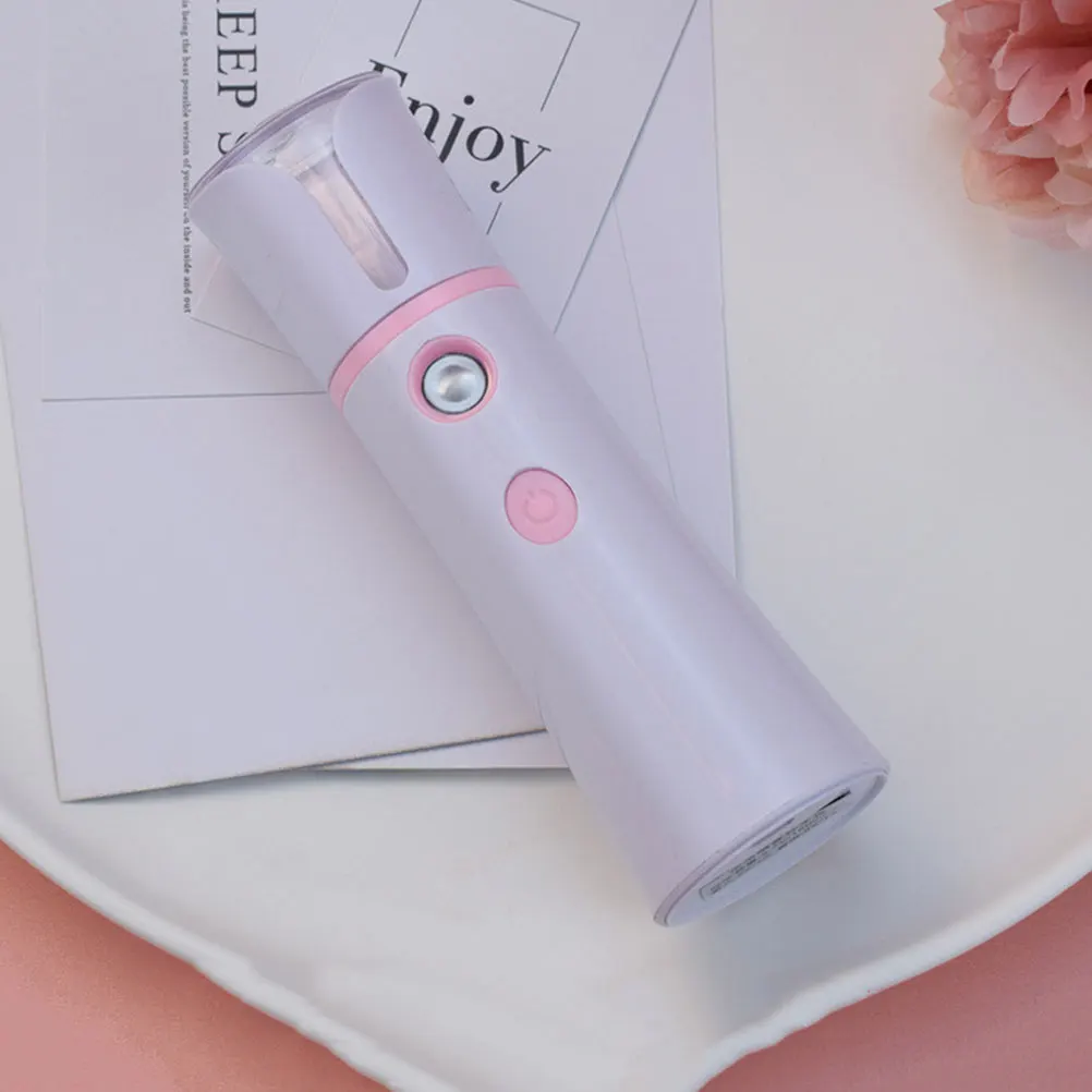 

1pc Handheld Cold Spray Face Humidifier 25Ml Tank Nano Spray Hydrator Usb Charging 3.7V 150Mah Facial Care Steamer Portable Face
