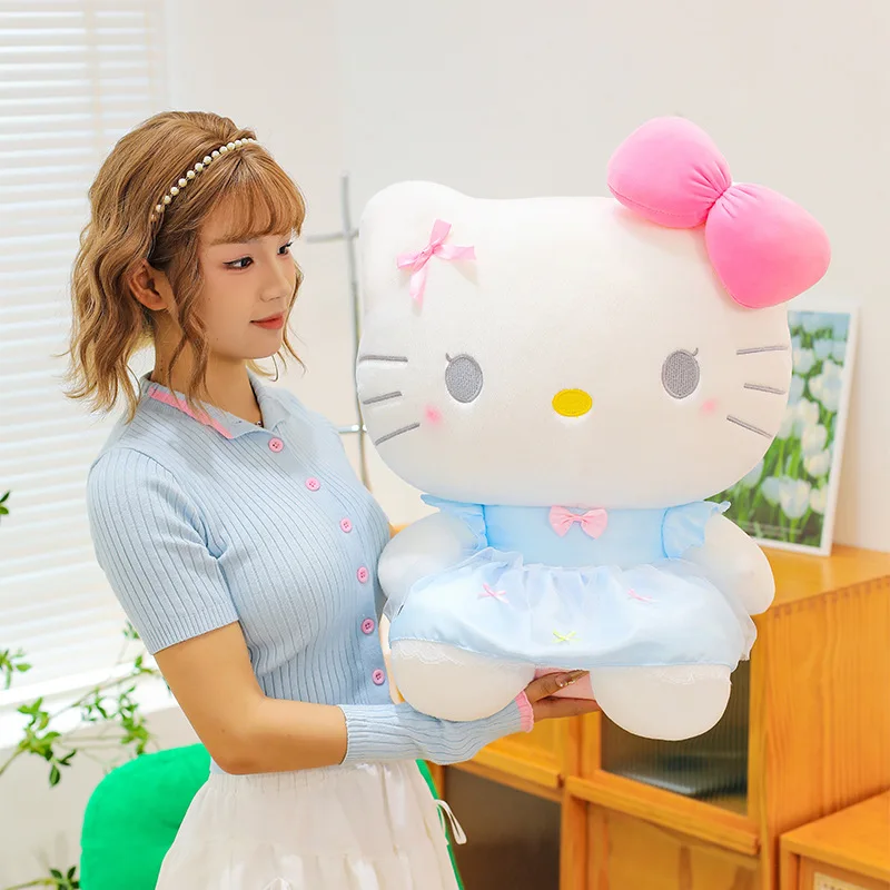 Muñeca MINISO 75cm Dreamland KT Hello Kity, juguete de peluche Kitti, muñeca infantil, regalo de cumpleaños para mujer, muñeca de tela