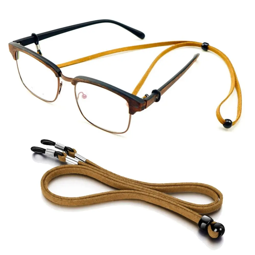 Women Men Children Non-slip Leather Neck Straps Face Mask Lanyards Reading Glasses Chain Anti-lost
