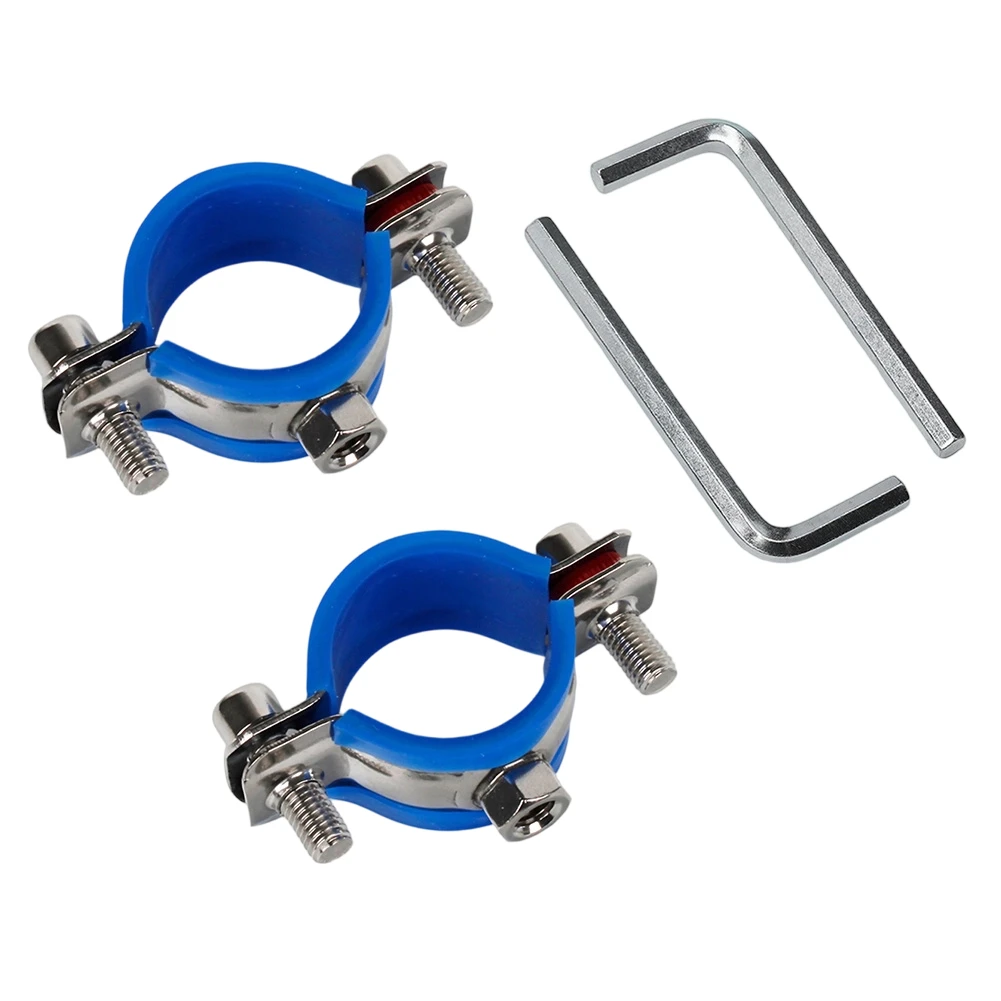 Adjustable Chair Fixing Clamp Tensioner Cylinder Repair Silver Blue Chair Clamp Hex Wrench Included Metal Fixing Clip