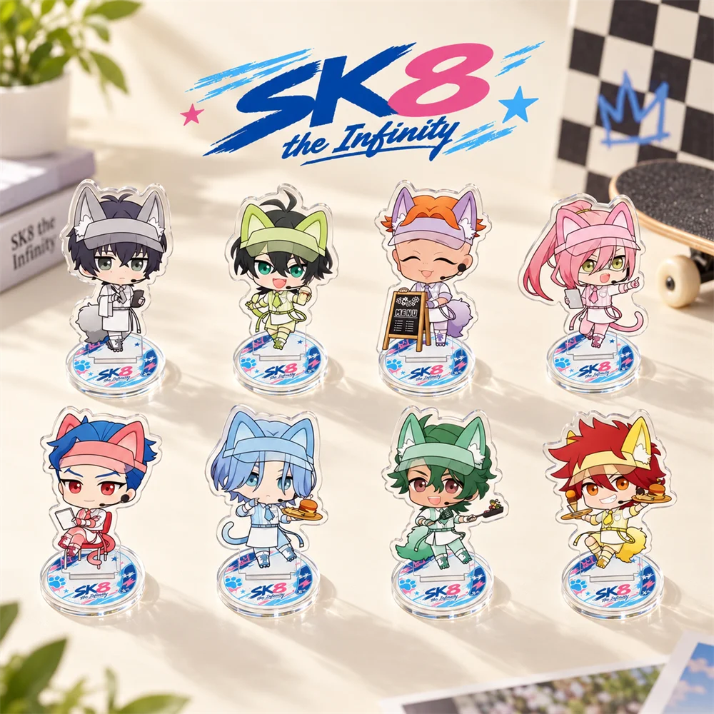 SK8 the Infinity 10cm Acrylic Stand Figures Keychain Anime Desktop Table Ornament Otaku Fans Collectible Gift
