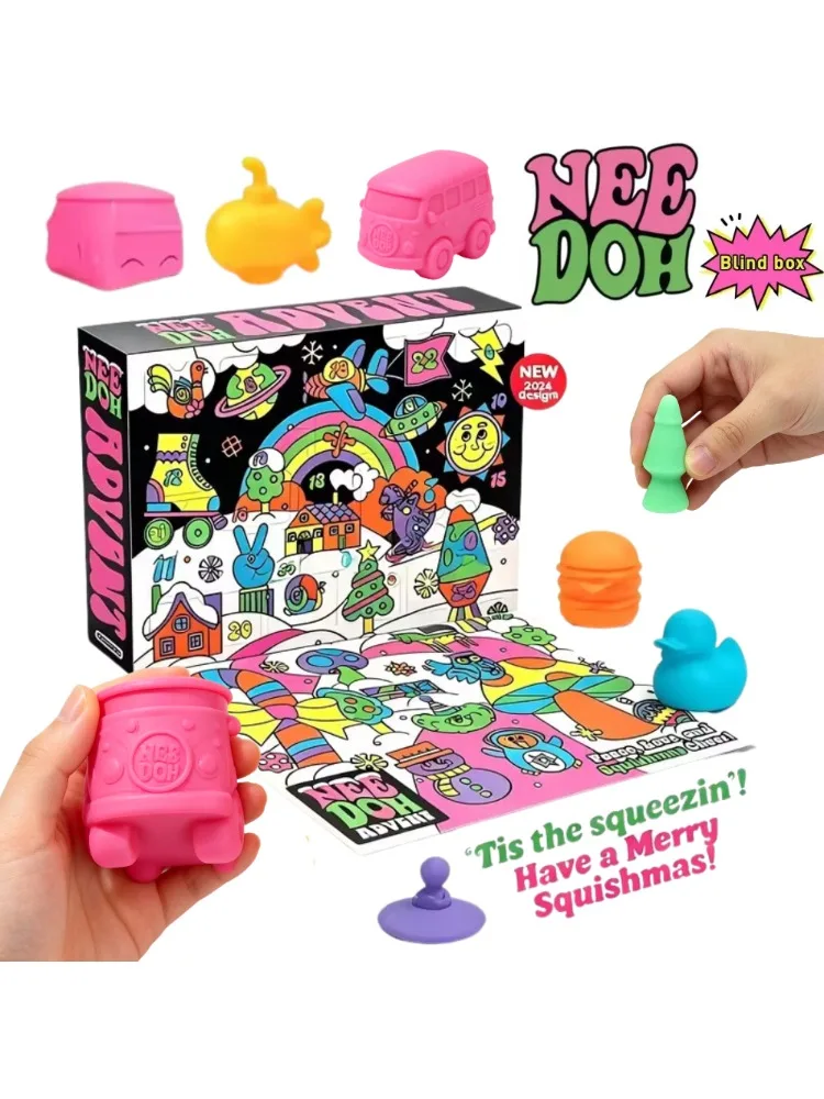 Überraschungs-Blindbox Adventskalender-Geschenk für Kinder 24-Tage-Countdown Neujahr Familie Freunde Blindbox Party-Spielzeug-Geschenk