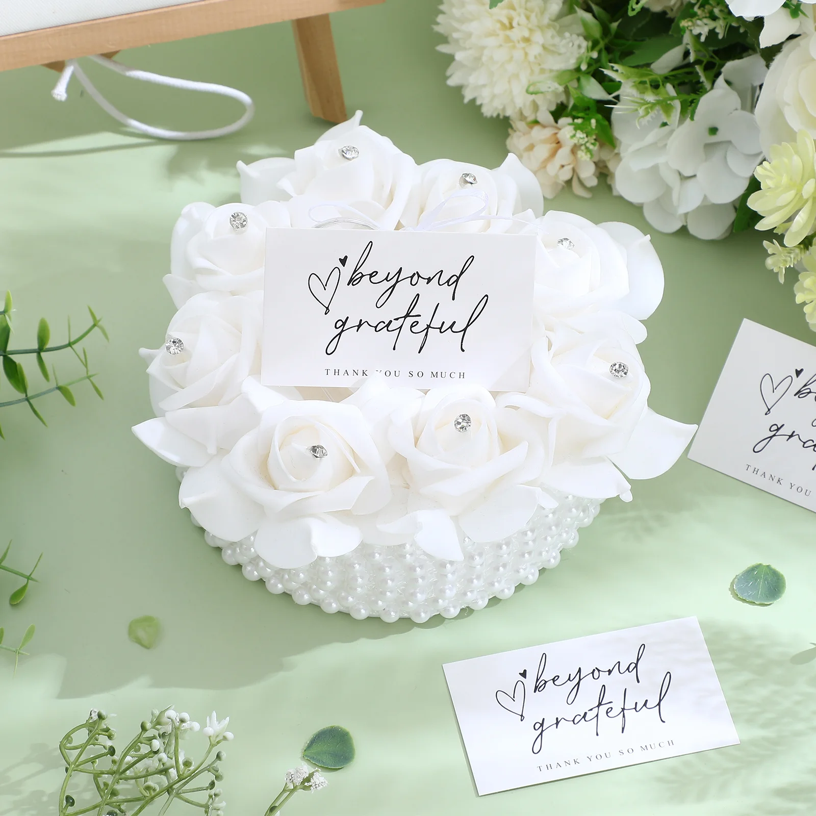 

100Pcs Thank You Cards Bulk Paper Small Business Chic Color Matching Blank Back Suitable for Beauty Bakeries Online Shops