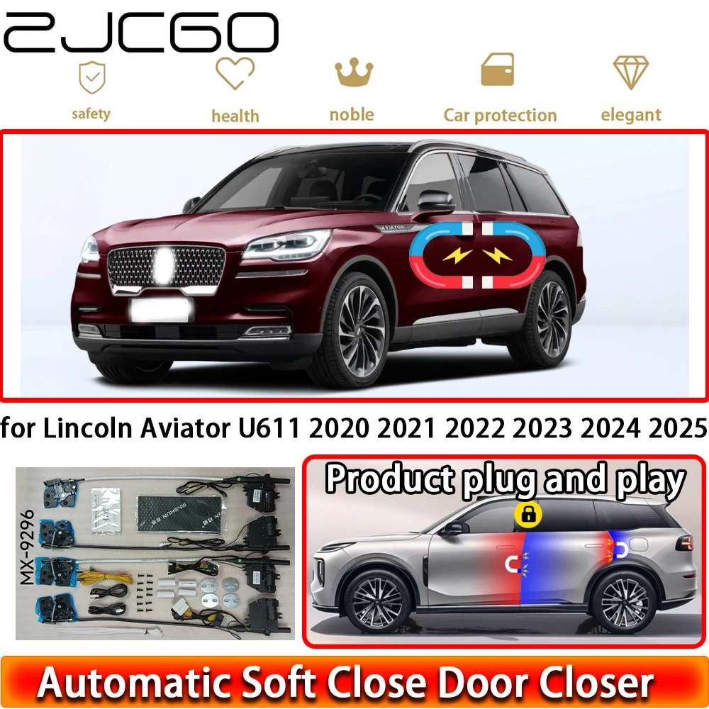 for Lincoln Aviator U611 2020 2021 2022 2023 2024 2025 Soft Close Door Kit Power Closing Latch System Auto Pull Door Easy Close