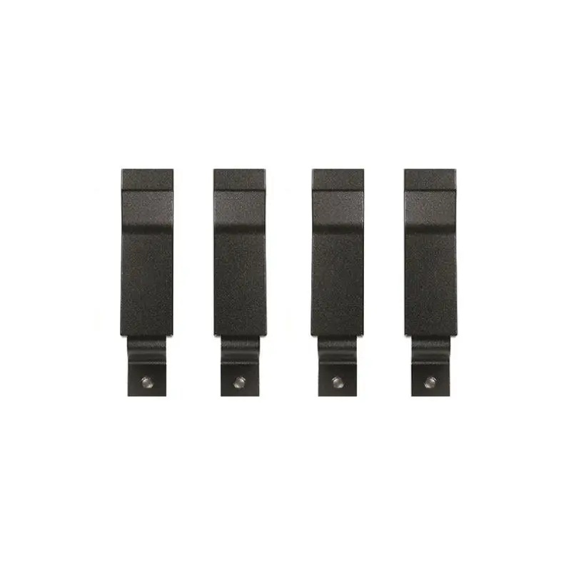 4pcs Black / Matte Silver Aluminum Alloy Car Interior Door Lock Handle Trim Cover For Land Rover Defender 90 110 130 2004 - 2018
