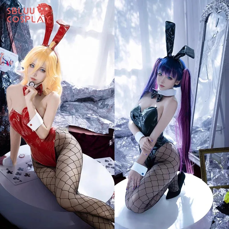 

LQSBluuCosplay Panty and Stocking Garterbelt Panty Anarchy Stocking Anarchy Cosplay Costume Bunny Girl Suit