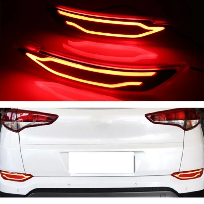 LED Rear Bumper Brake Lights Fog Lights For Tucson 2015-2018