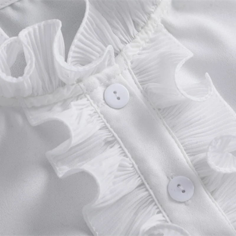 클래식 시폰 셔츠 여성용 가짜 칼라 탈부착 가능 조절 가능한 레이스 옷 블라우스 가짜 칼라 여성용