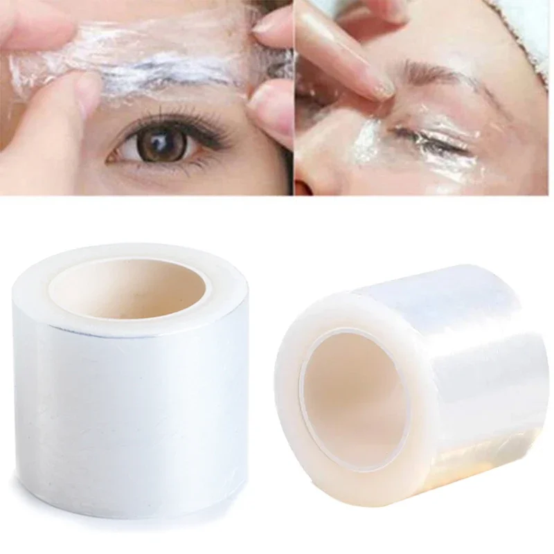 1-5 Rolls Disposable Eyebrow Tattoo Plastic Wrap Preservative Film Lips Permanent Makeup Cling Wrap Cover Tape