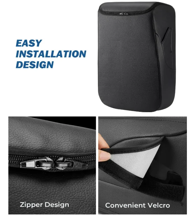 غطاء وحدة التحكم المركزية مناسب لـ 2007-2014 تشيفي سيلفرادو سييرا سوبربان مقعد القفز غطاء مسند الذراع الجلدي 07-14 جي إم سي سييرا 1500 25