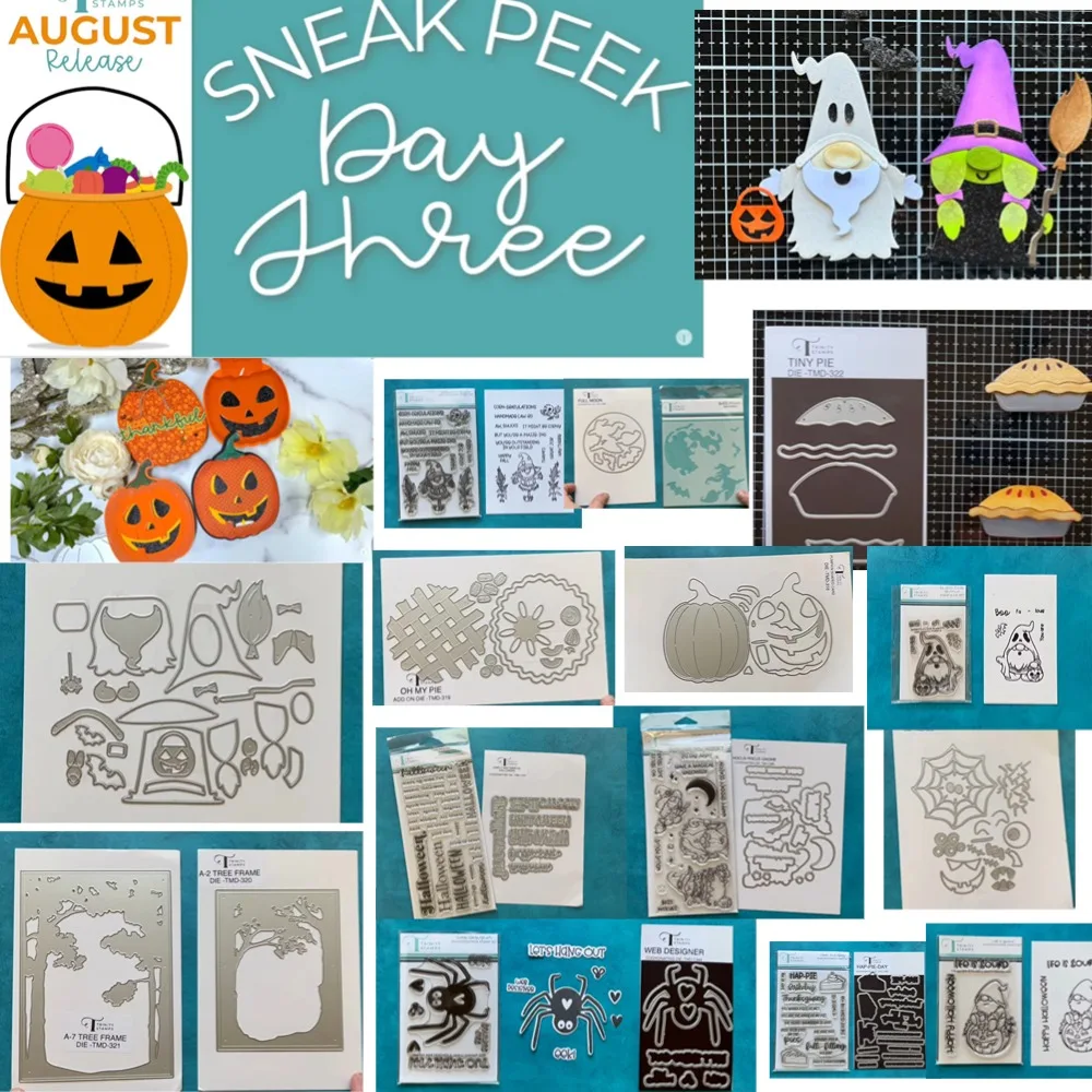 2024 August New Tiny Pie Pumpkin Shaped Metal Cutting Die Diy Scrapbooking Craft Photo Template Decor