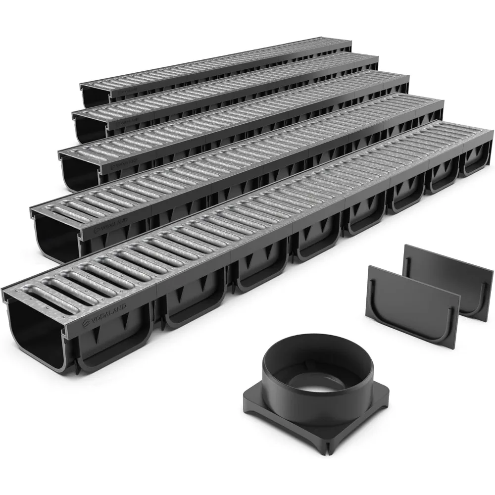 รางระบายน้ำแบบรางลึก 4 นิ้ว Easy 2 Premium - ตะแกรงเหล็กชุบสังกะสี (5)