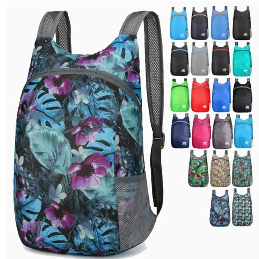 Outdoor Nano Wasserdichter Faltbarer Reise-Tagesrucksack für Männer und Frauen, Handlicher Leichter Packbarer Rucksack