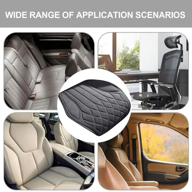 Breathable Seat Cushion For Cars Fashionable Light Luxury Suede Car Cushion Autumn And Winter Plush Seat Cover Car Truck Cushion