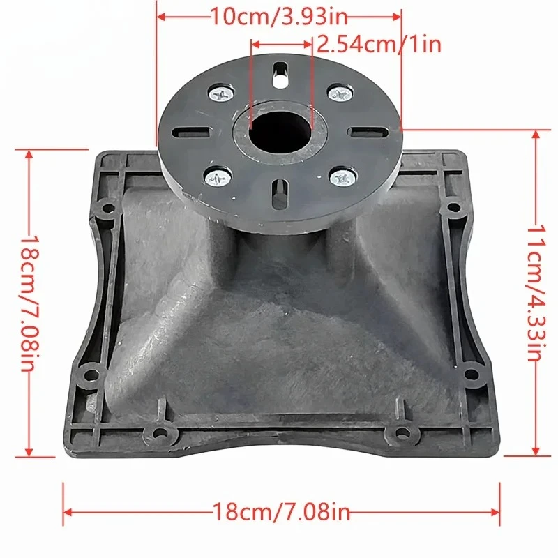 R Style Square Compression Horn PRO Audio HF Driver 180x180x100mm 1inch Throat