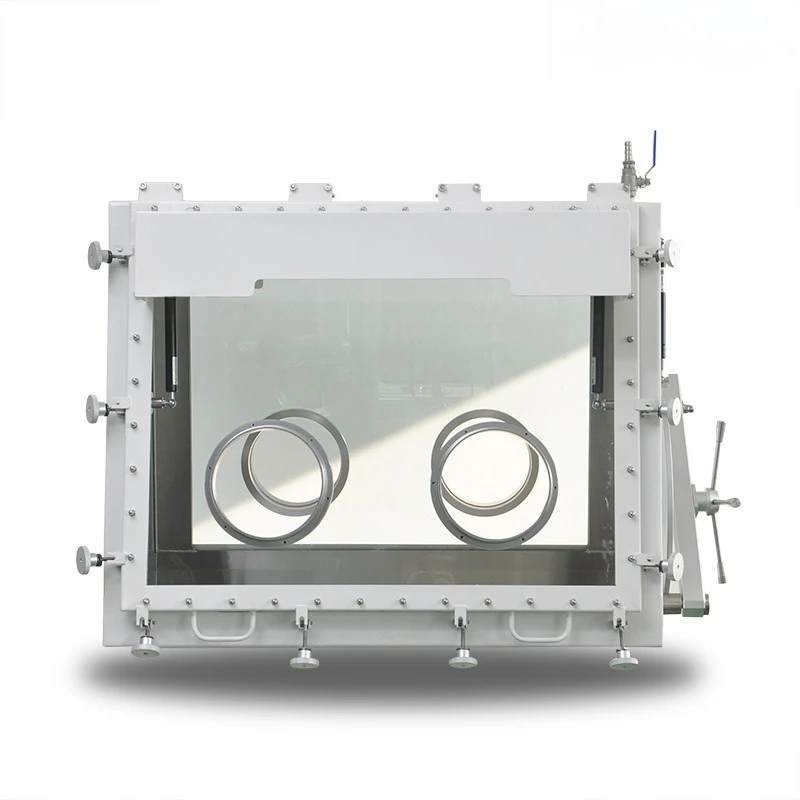 Non-standard custom stainless steel double-sided double-station inert gas glove box