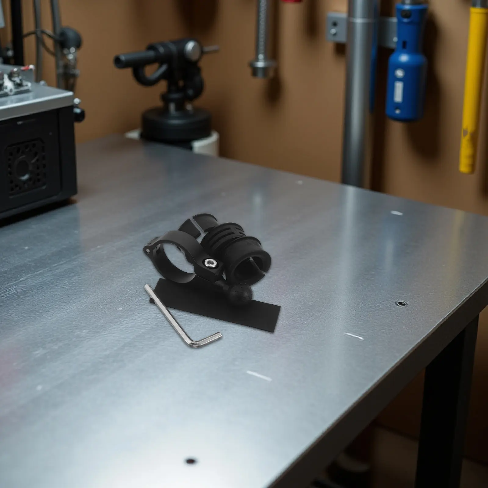 

1Set Motorcycle Handlebar Repair Bracket Aluminum Alloy Mount Base 17Mm Ball Head Clamp Round Rail for Navigation Device