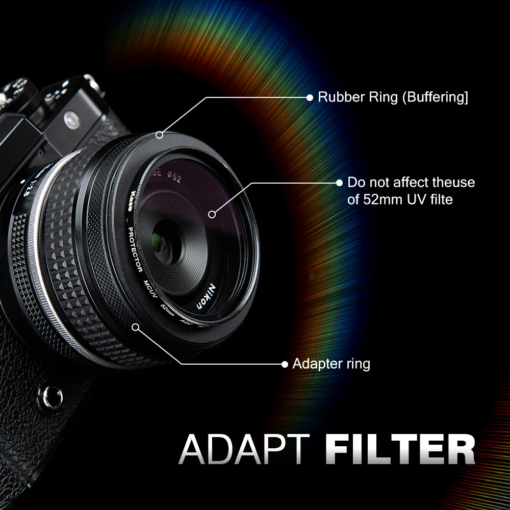 Osłona obiektywu Z40F2 28 F2.8 Metalowa, nakręcana osłona obiektywu do Nikon Nikkor Z28 F2.8SE Z 40 F2SE/Z 40mm F2, zamiennik osłony obiektywu LH-N52 — zdjęcie produktu 5