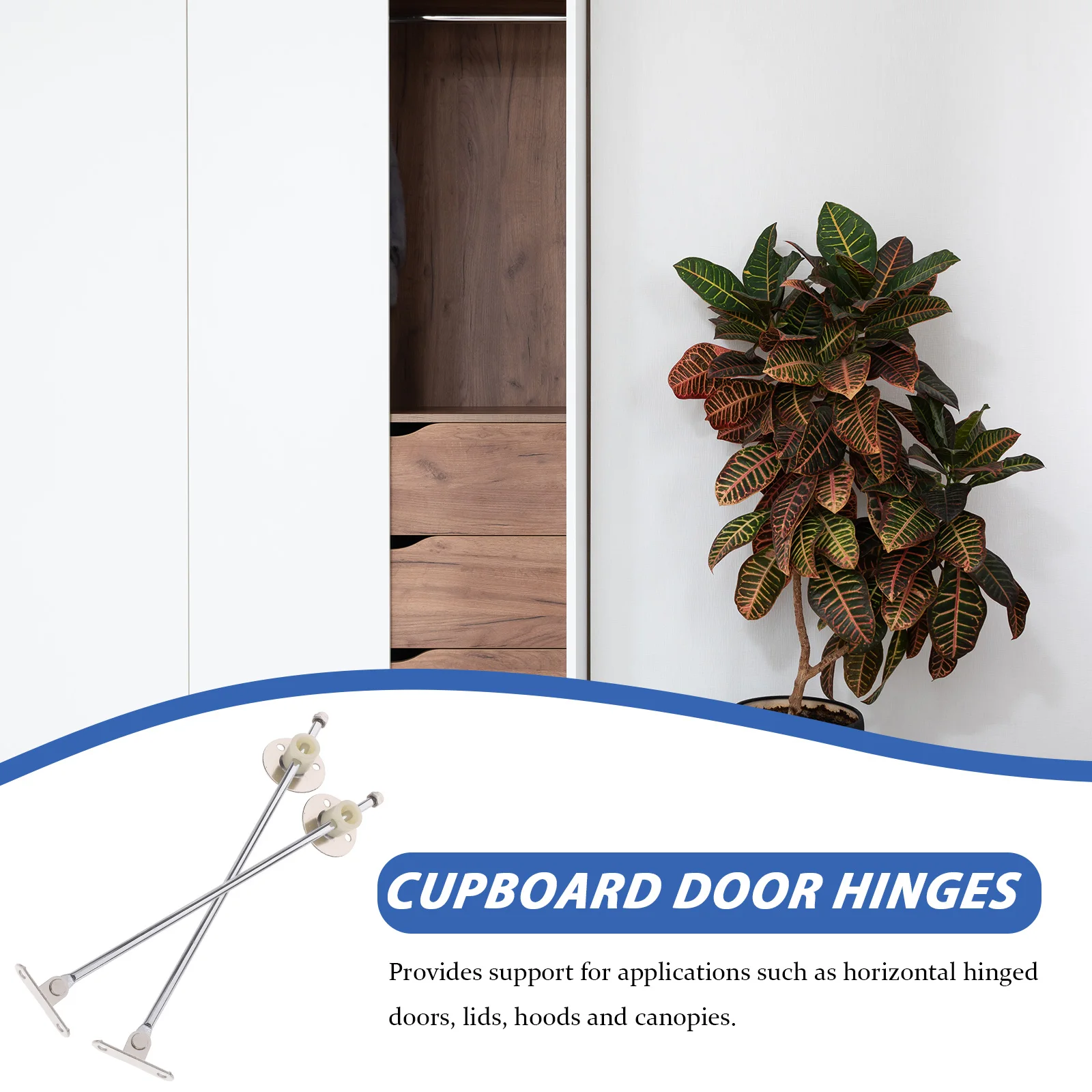 

4Pcs Slow Down Drop Leaf Support Hinge Flap Stay Damper for Cabinets Bookcases Wardrobes Windowsills Platforms