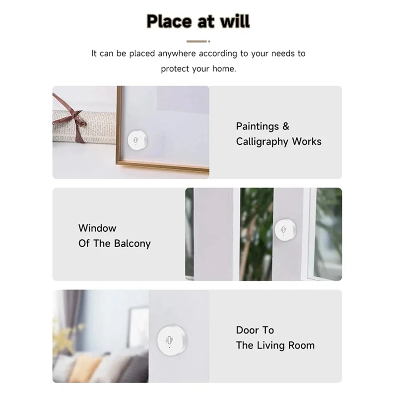 Capteur de vibration intelligent Tuya Zigbee, surveillance en temps réel, détection de porte et fenêtre, alarme, système de protection de sécurité