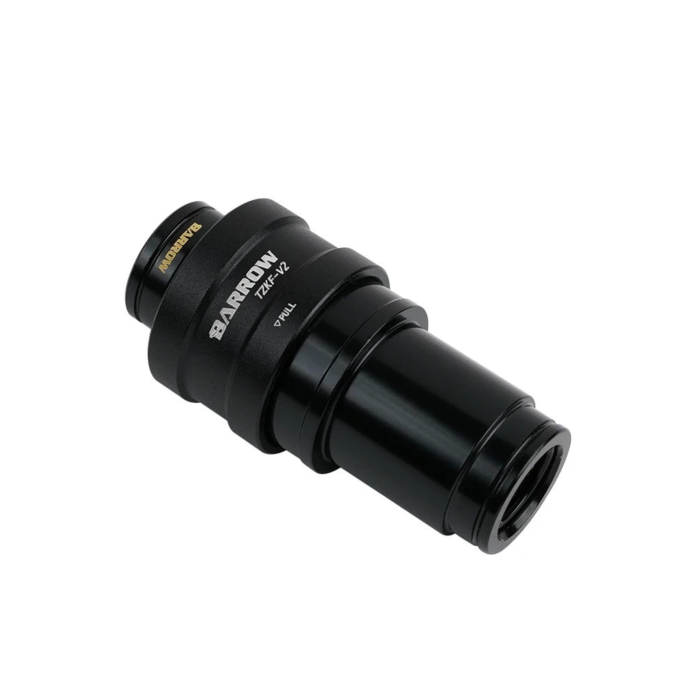 Barrow Wate Klep Man-vrouw Waterkoeling Quick Disconnect Connector Stop Messing Fittingen, Zwart Zilver Bold TZKMF-V2