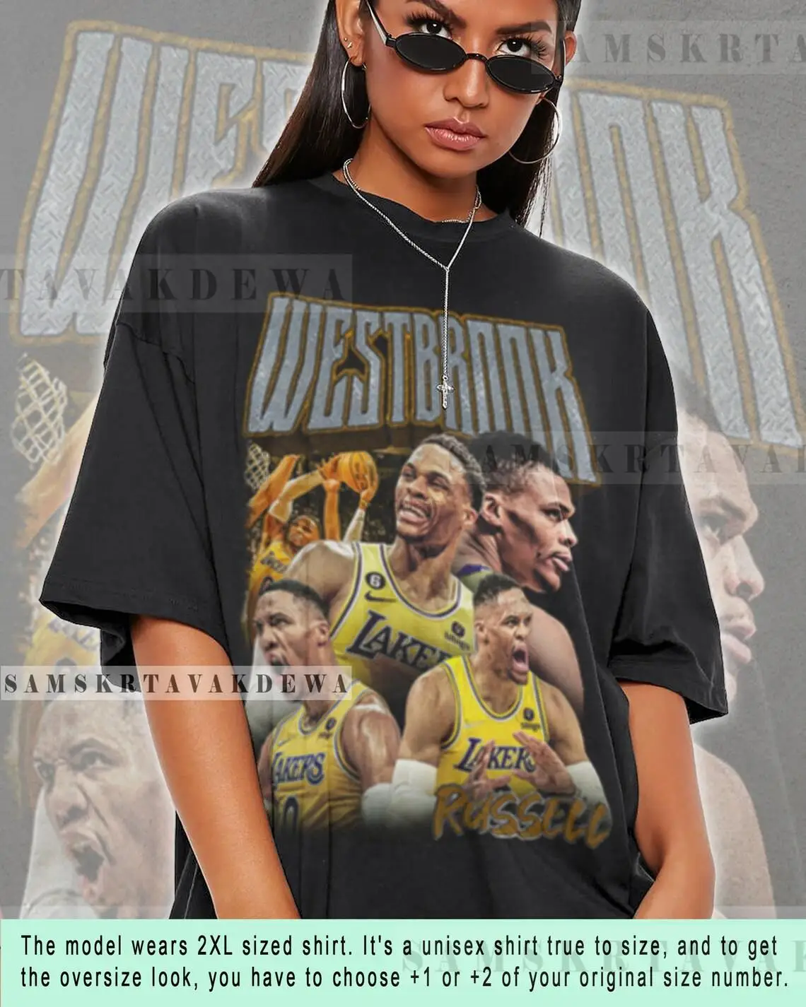 Russell Westbrook shirt Professional Athlete Basketball  Championship T-shirt vintage sweatshirt bootleg gift BGL270