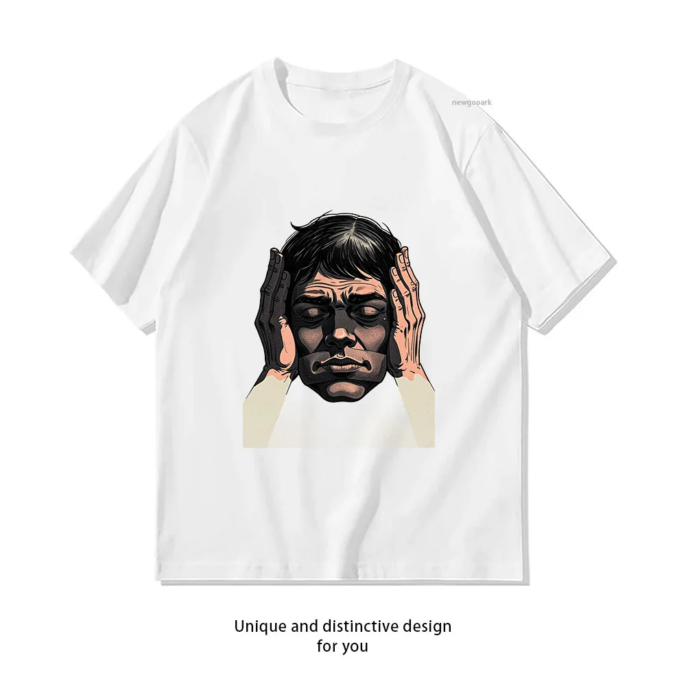 Silent Struggle T-Shirt Design  Casual Cotton Short Sleeve Tee for Men Women