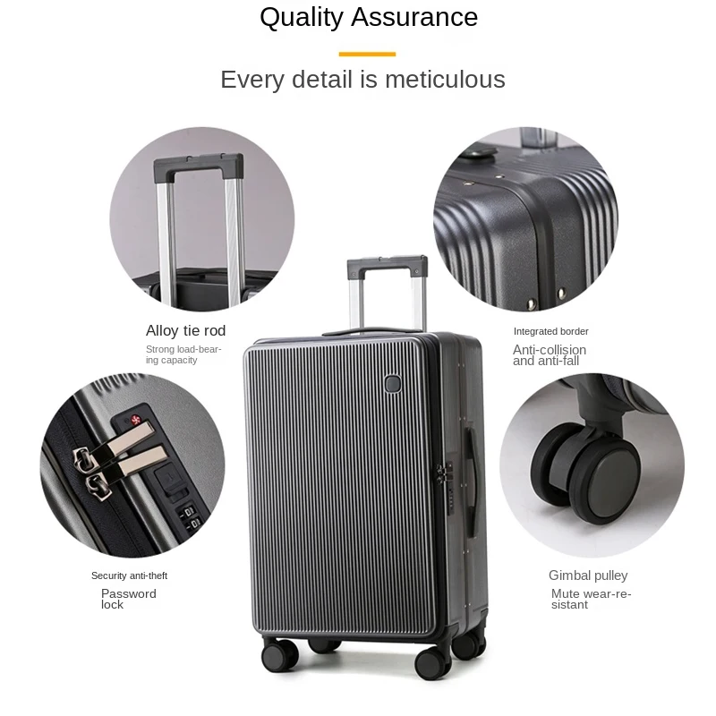 1:9 حقيبة مستودع عميق 20 بوصة حقيبة حمل 30 بوصة سعة كبيرة حقيبة سفر 28 بوصة حقيبة تروللي بعجلات مع حامل الكأس