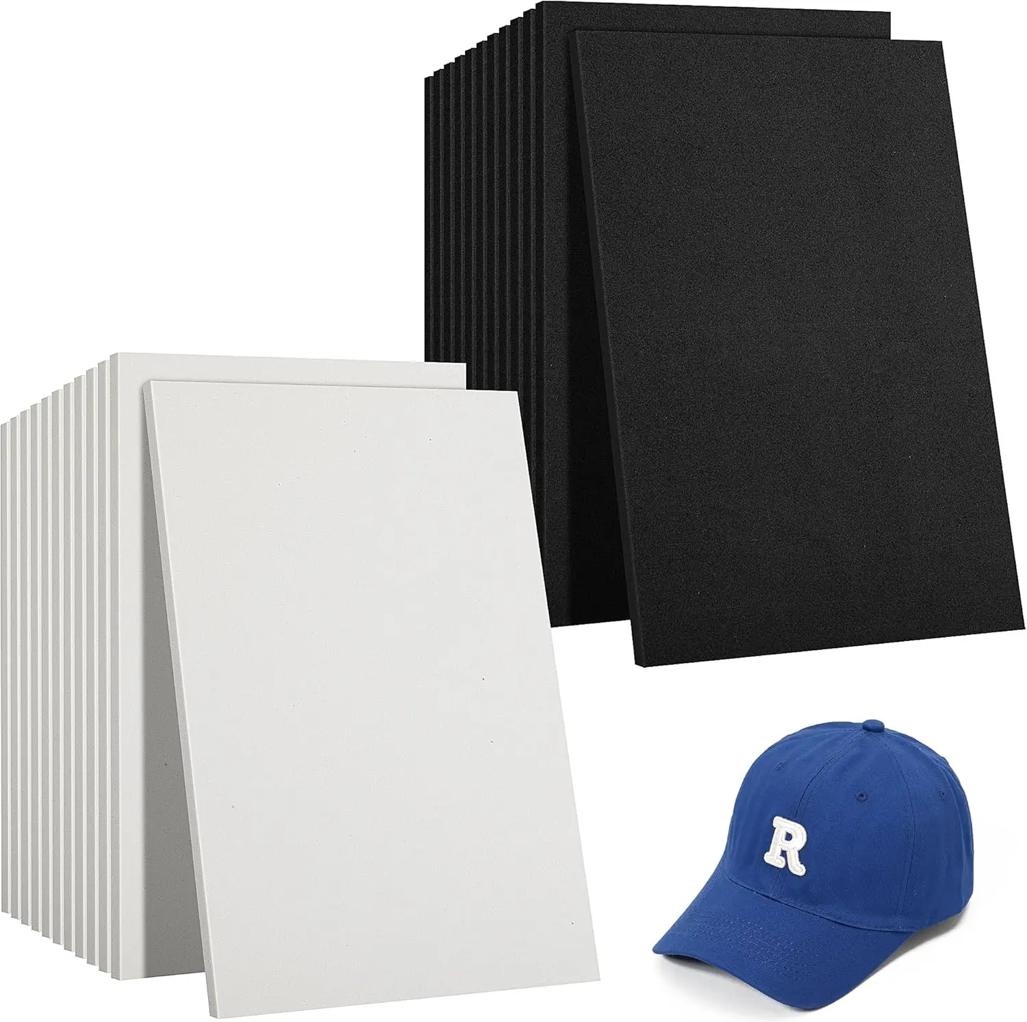 

24 Pcs M Thi Embroidery Foam- 6 X 9 H Eva Foam Sheets For Crafts- High Density 3D Embroidery Craft Foam For Cosplay Costume,