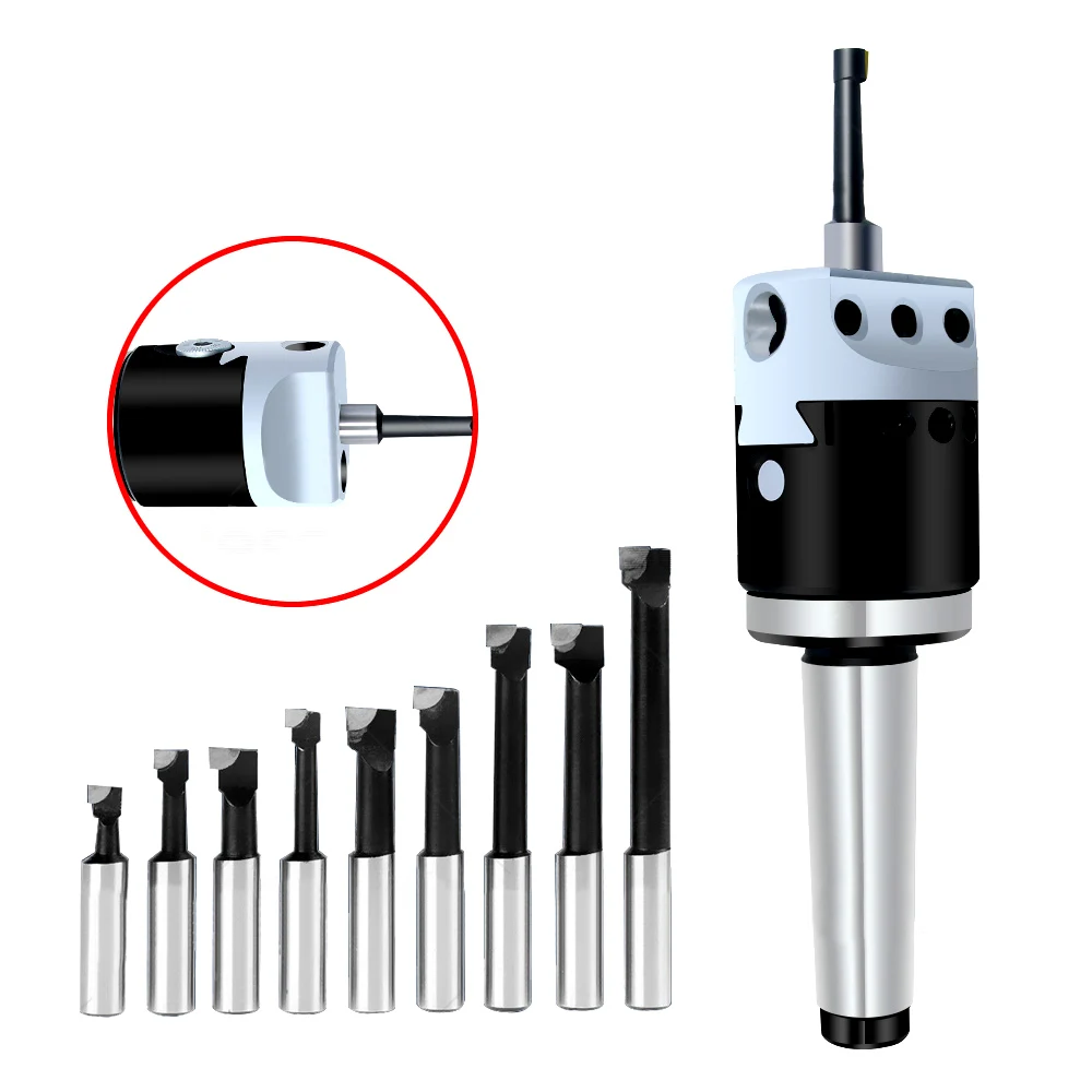 F1 2/3/4 inch 50/75/100mm F1 Type Boring Head 12/18/25mm Lathe Boring Bar Milling Holder For Milling Machine Tools + Hex Wrenche