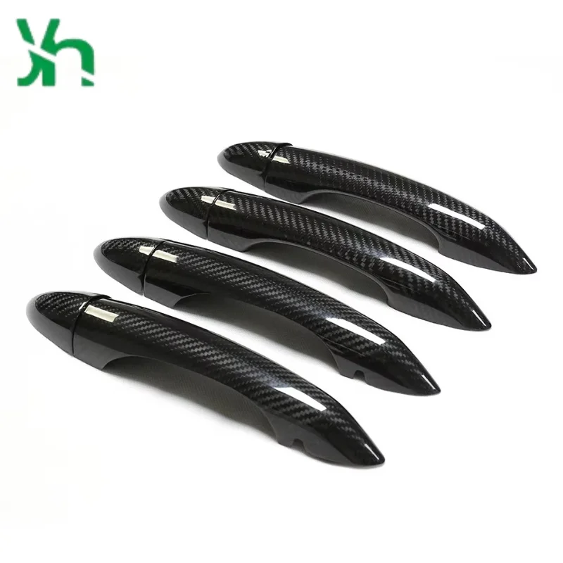 الكربون الجاف الجانب غطاء مقبض الباب 4 أبواب غطاء مستشعر بدون مفتاح ل معامل روميو سيدان ستيلفيو قطع غيار السيارات التصحيح #2