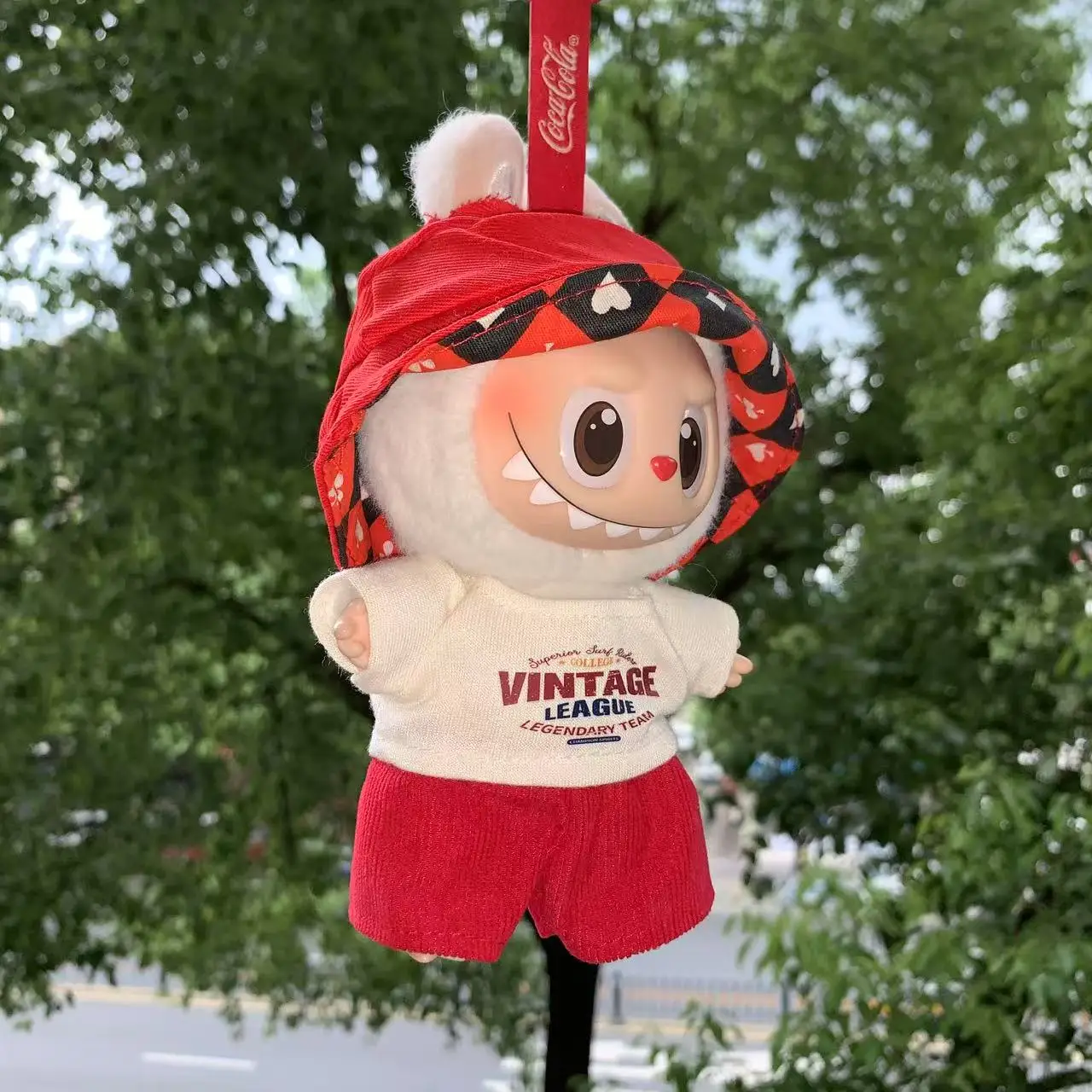 For 17cm Mini Plush Labubu Fashion Clothing Set For Labubu Clothes Pants Hat Headwear Clothing Accessories