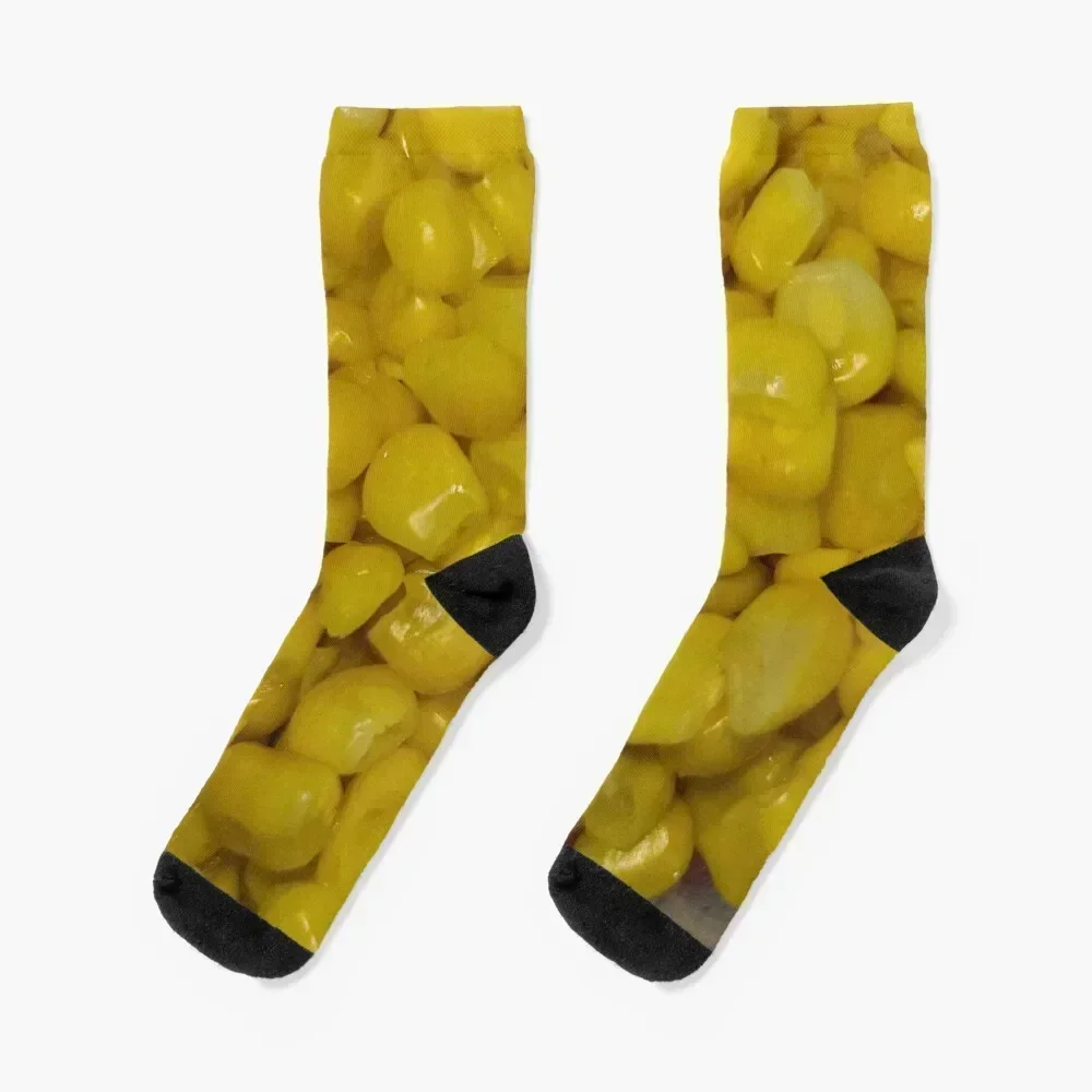 

corn kernals up close in 9k Socks hip hop gym shoes Men's Socks Women's