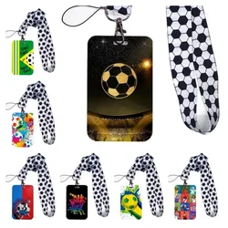 Football Series id card pass hang accessories holder keychain lanyard pass card holder