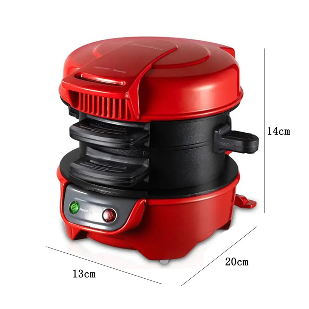 Burger Press Hamburger Patty Maker Non-Stick Multifunction Hamburger Omelette Steak Breakfast Sandwich Machine EU Plug