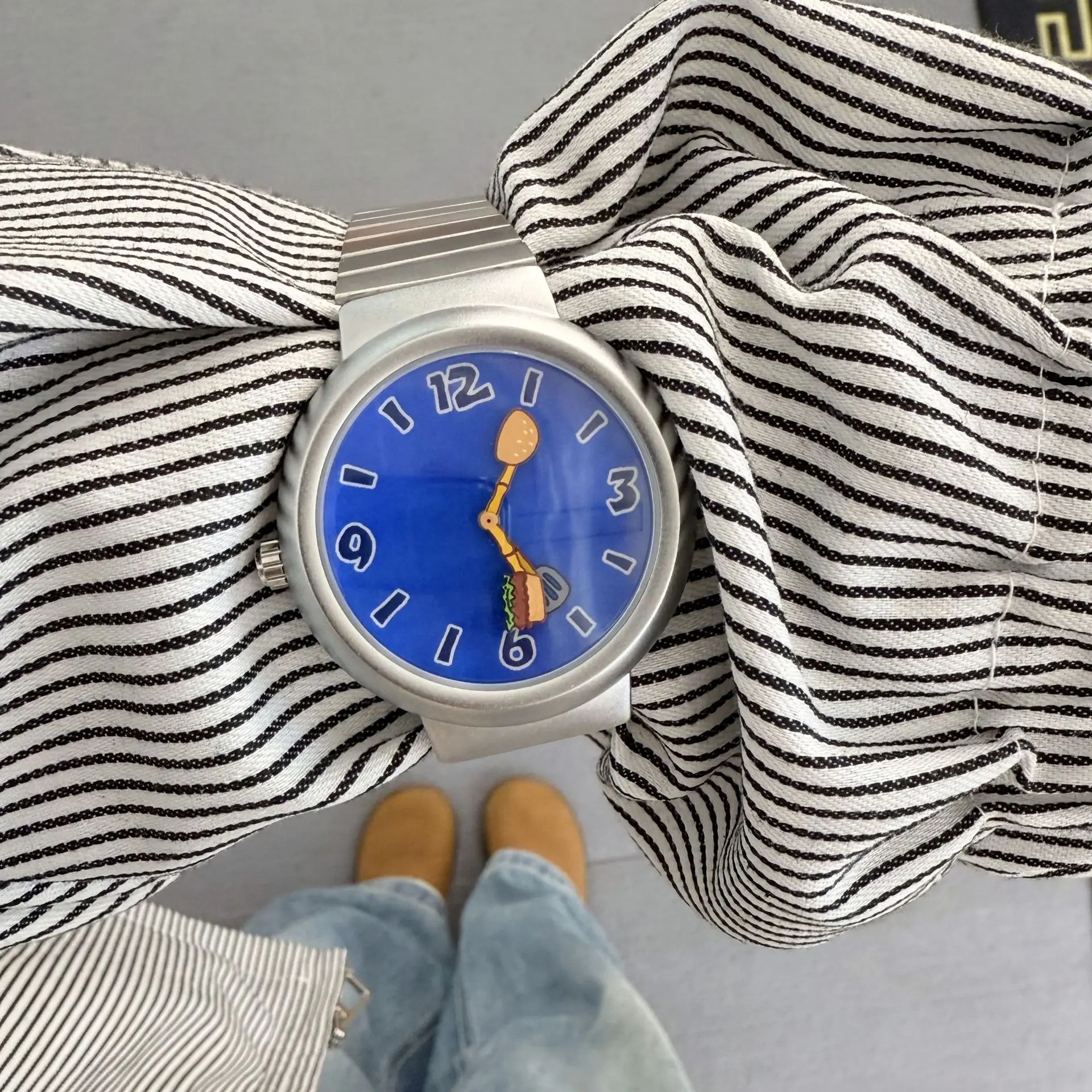 Quartz Watch Cartoon Series with 40mm Diameter 12mm Thickness Cartoon Pointer Alloy Material Watch Waterproof 30 Meters
