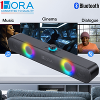 1HORA Wireless Soundbar Desktop Speaker RGB Backlight Bluetooth Connectivity Music Theater Cinema Dialogue Mode 2400mAh Type C