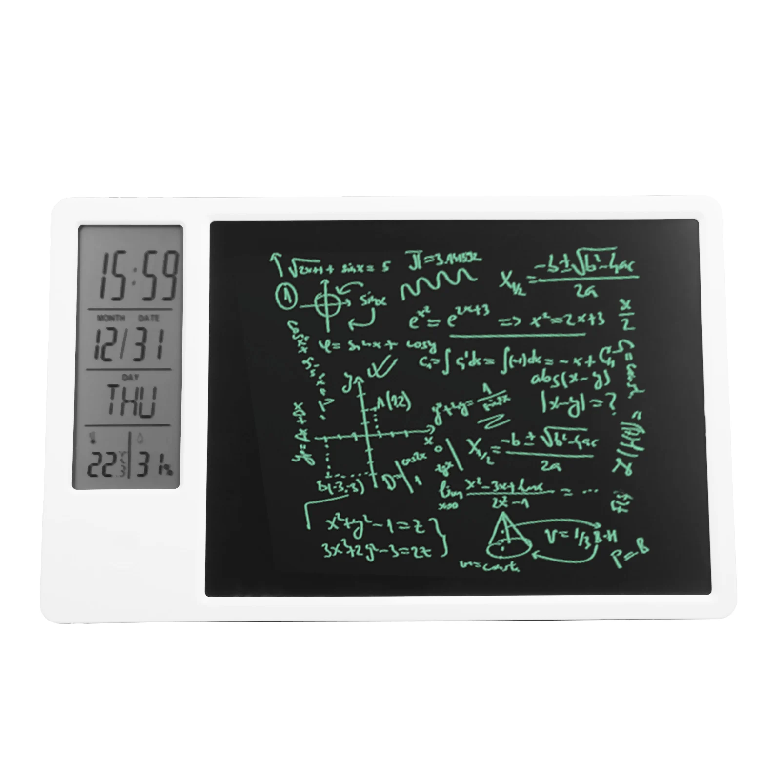 Picture 3: Desktop Electronic Writing & Drawing Tablet - Reusable LCD Handwriting Pad with Digital Calendar, Memo Board for