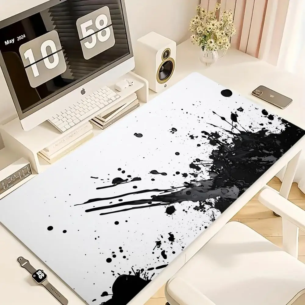 

Paint Art Mouse Pad XL Large Computer Accessories Office Game Table Mats XXL Anti-slip Gaming Keyboard Mousepads Desk Pads 40x90