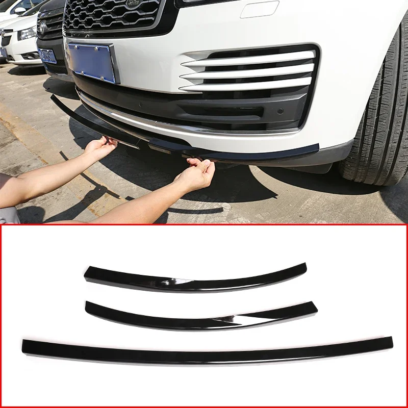 

Car Part Front Grille Bumper Decorative Strip Trim Black ABS For Land Rover Range Rover Vogue 2018-2020 Auto Exterior Accessory